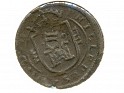 Escudo - 12 Maravedís (Resello) - Spain - 1642 - Cobre - Cayón# 5483 - Resello de 12 maravedís sobre pieza de 8 maravedís de Felipe IV 1626 - 0
